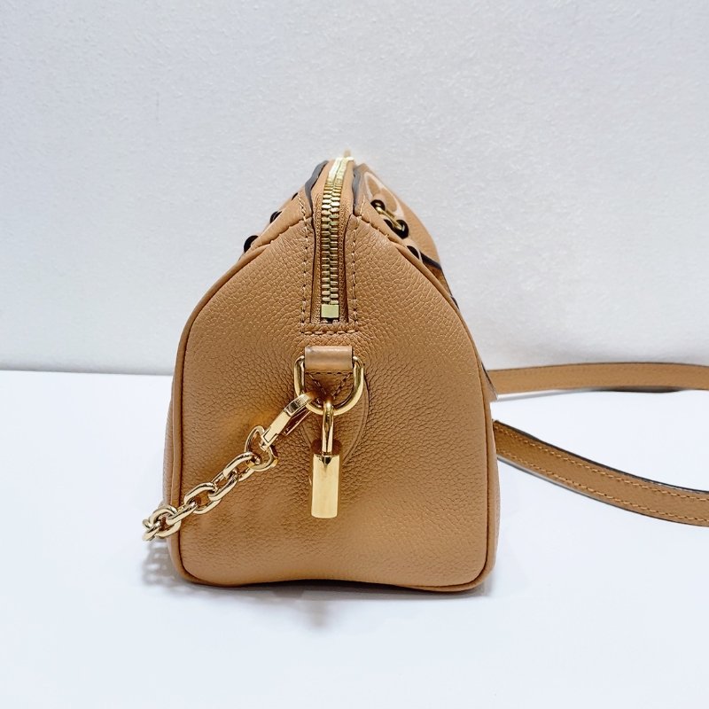 ️lv speedy20奶茶色牛皮壓紋 手提肩背斜背芯片款 20 ×11×17cm 98新配件塵袋-2