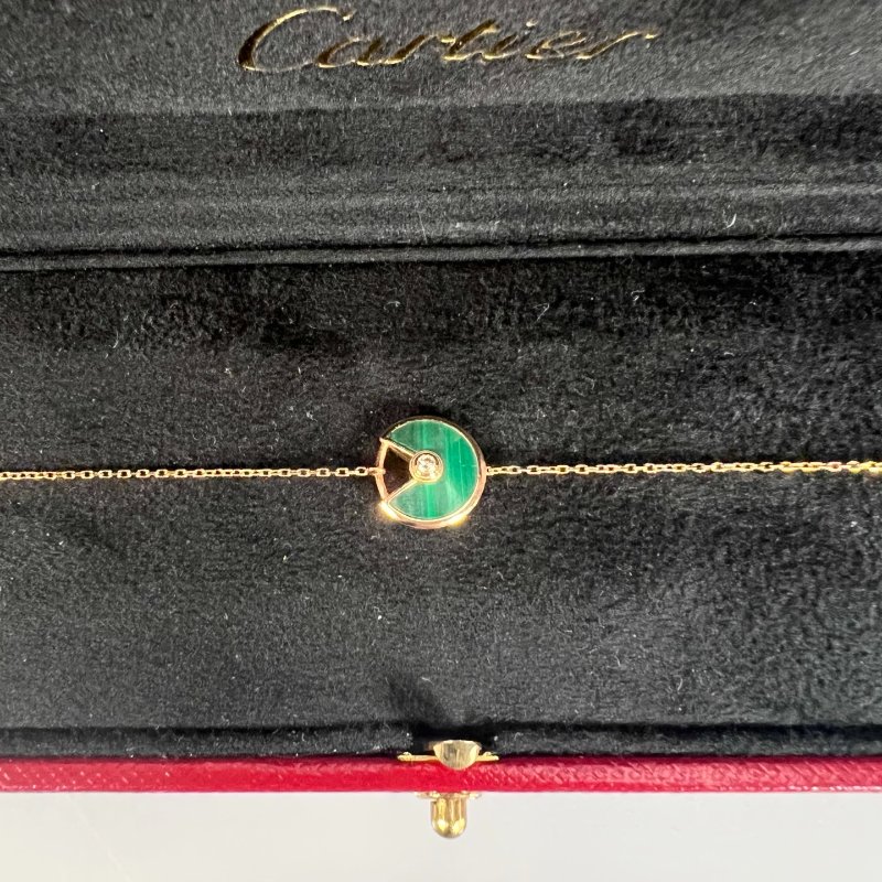 CARTIER EIS749 /2.17G 綠AMULETTE 手鍊-1
