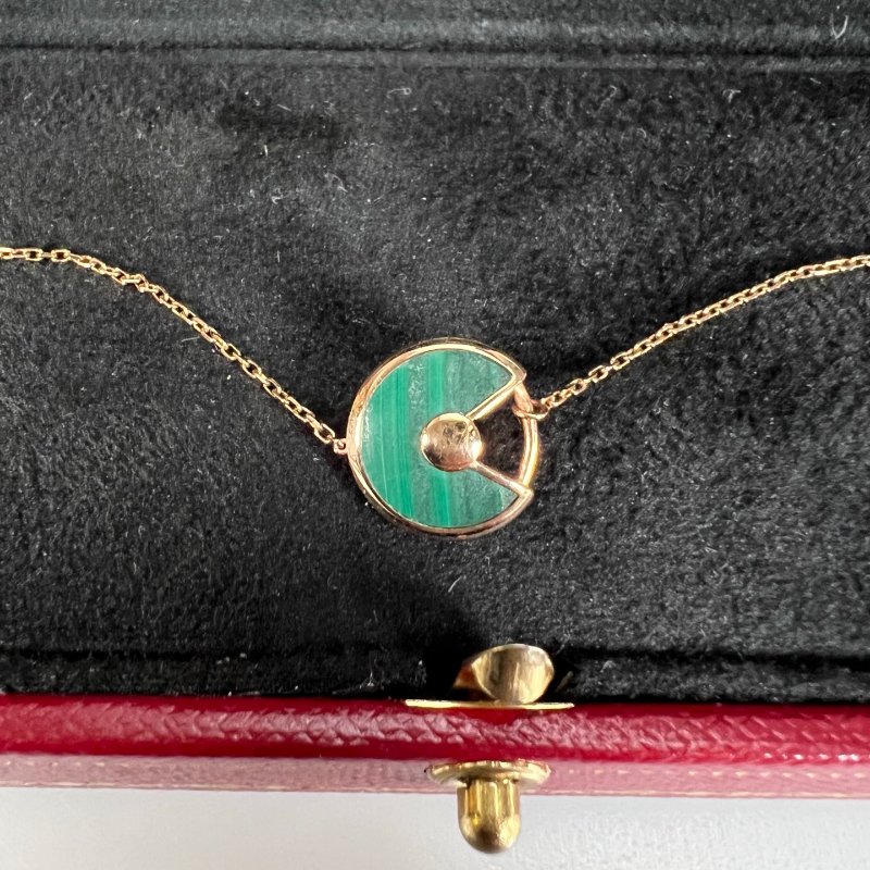 CARTIER EIS749 /2.17G 綠AMULETTE 手鍊-2