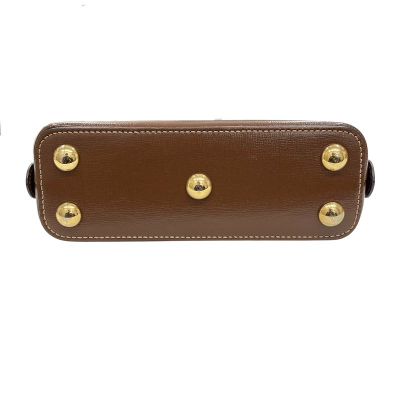 GUCCI 古馳 640716 HORSEBIT 1955 兩用肩背包 PVC帆布 老花 棕色 金釦-5