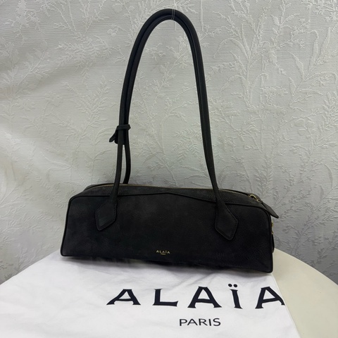 Alaia Le Teckel Suede Shoulder Bag