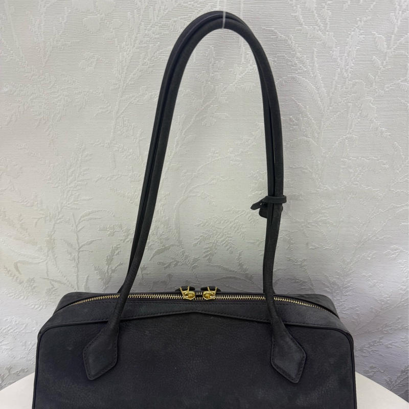 Alaia Le Teckel Suede Shoulder Bag-6