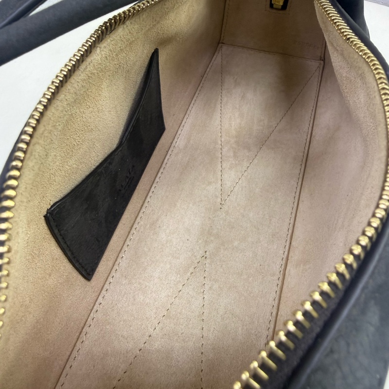 Alaia Le Teckel Suede Shoulder Bag-19