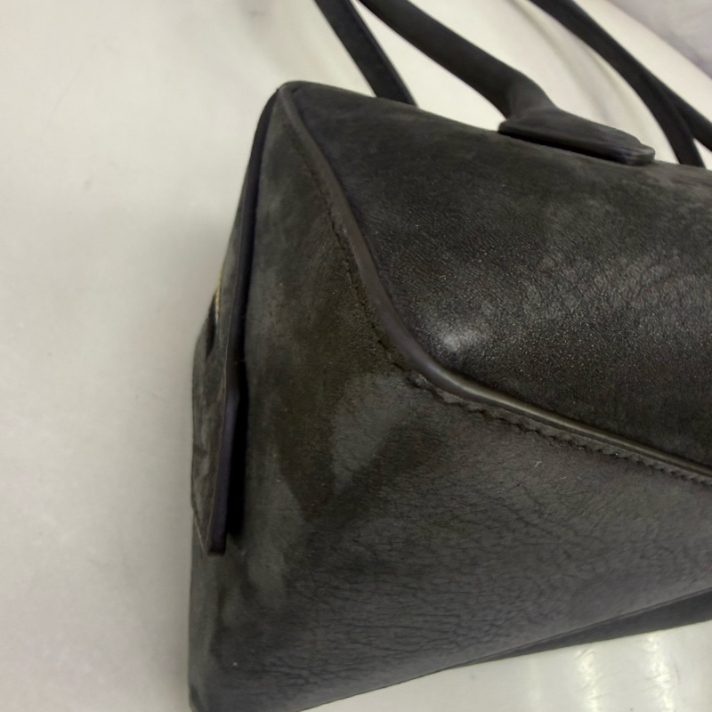 Alaia Le Teckel Suede Shoulder Bag-21