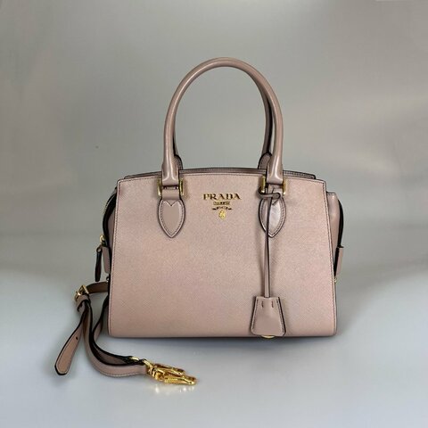 PRADA 膚色兩用包