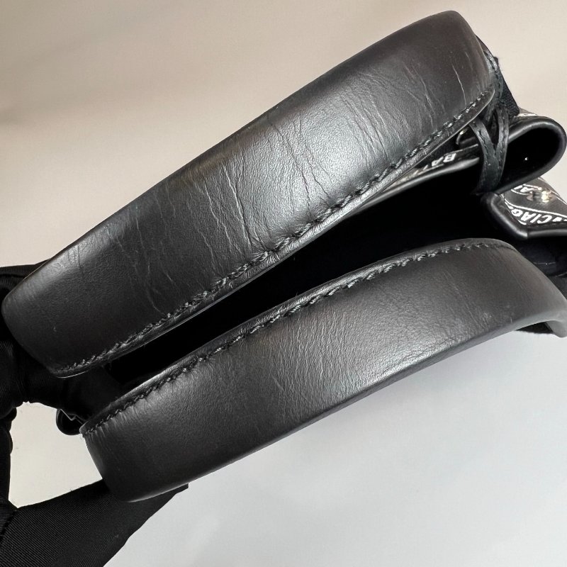 BALENCIAGA 黑銀灰滿版CABAS托特包 XS-8