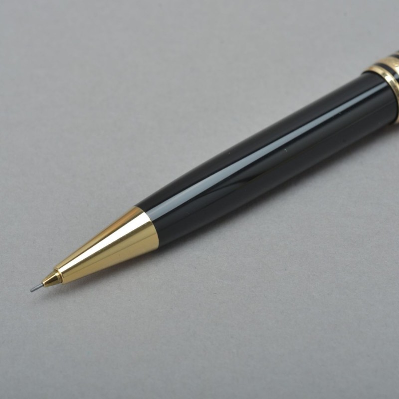 稀有真品 Montblanc 萬寶龍 機械自動鉛筆 0.5mm 附盒裝-3