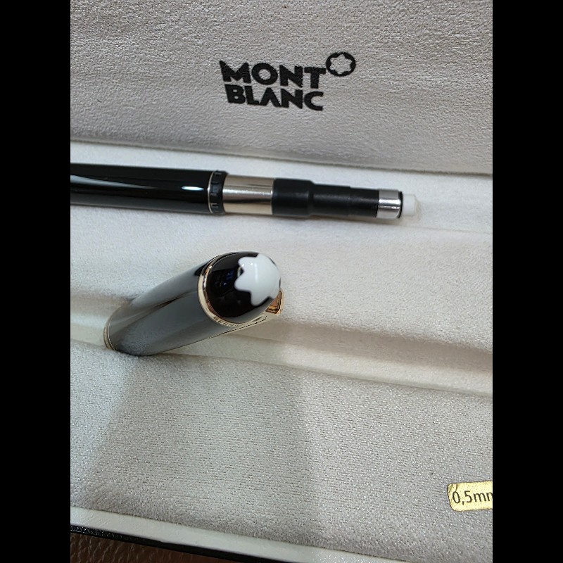近全新稀有真品近代 Montblanc 萬寶龍 165 機械自動鉛筆 0.5mm 附盒裝保單齊-16
