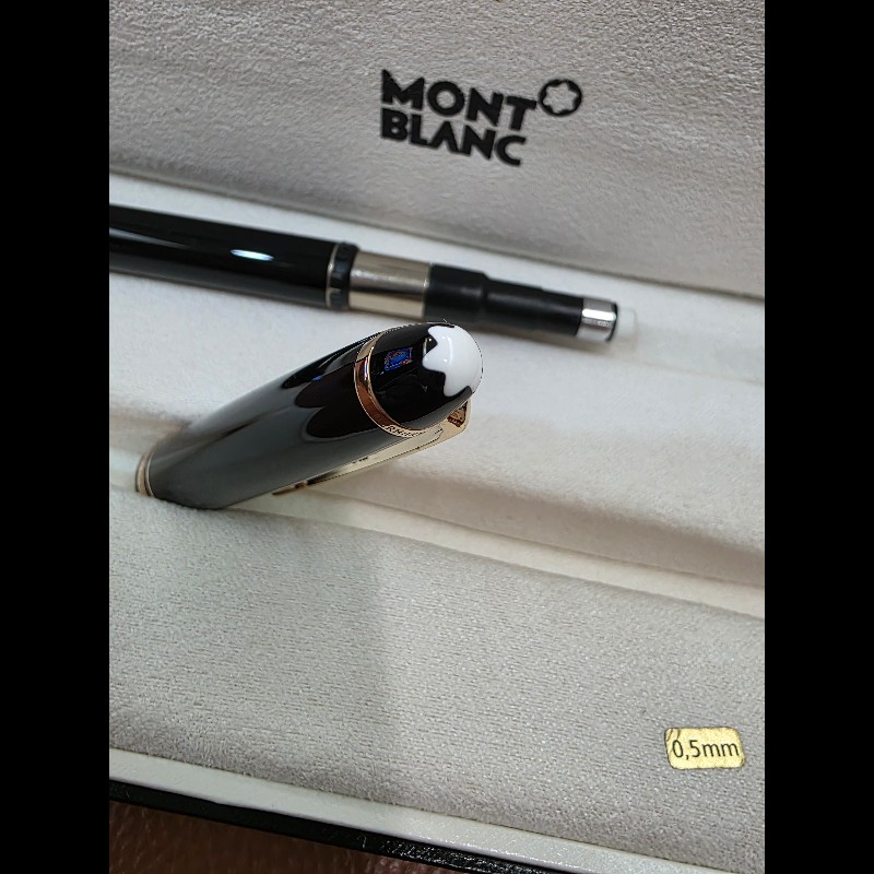 近全新稀有真品近代 Montblanc 萬寶龍 165 機械自動鉛筆 0.5mm 附盒裝保單齊-17