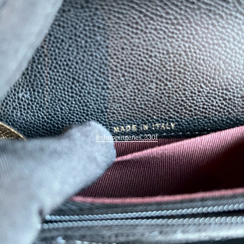 Chanel 香奈兒 經典單層拉鏈卡包 黑金 荔枝牛皮❗️尚未抵台-5