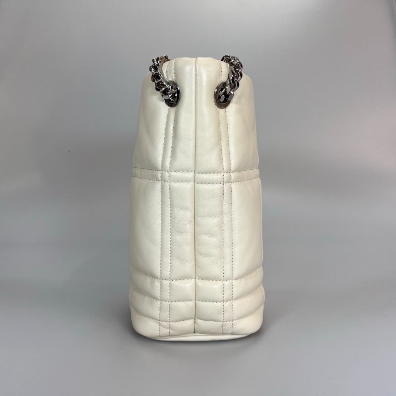 BURBERRY 白皮革LOLA水桶包-2