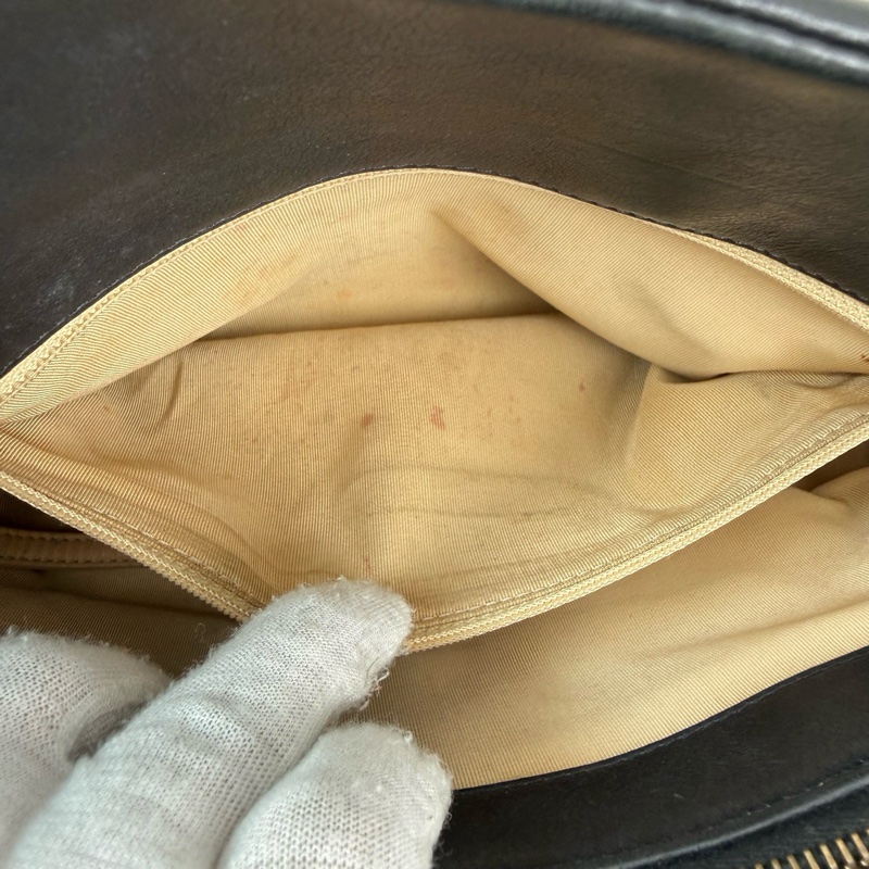 Chanel/香奈兒 黑色徽標單肩包 孟買-8