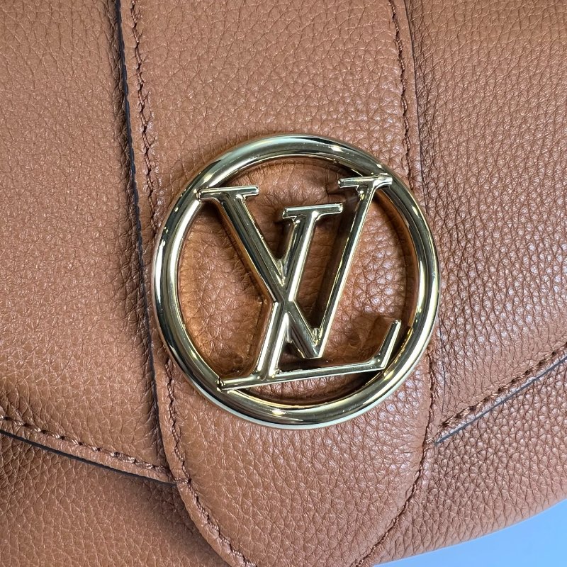 LV  焦糖色Pont NeufSoft PM 斜背包-10