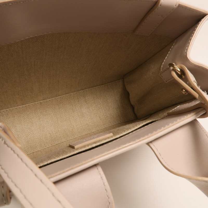 Chloe 牛皮皮革Woody Small手挽肩背兩用袋-4