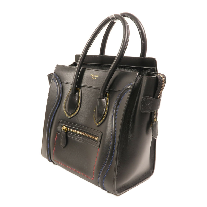 CELINE 牛皮皮革Micro Luggage金扣手挽袋-2