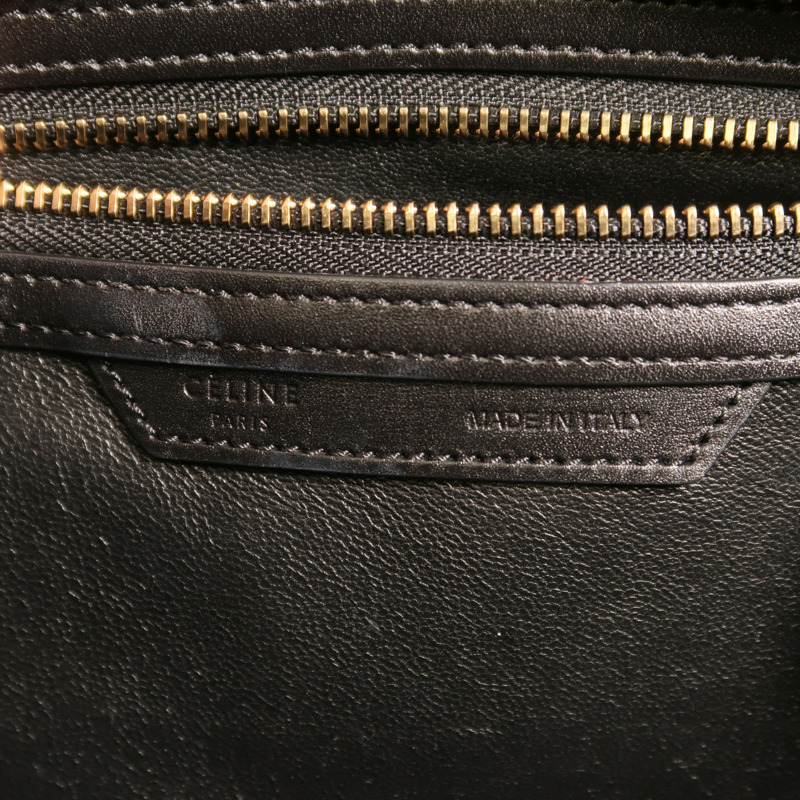 CELINE 牛皮皮革Micro Luggage金扣手挽袋-5