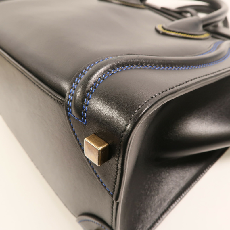CELINE 牛皮皮革Micro Luggage金扣手挽袋-12