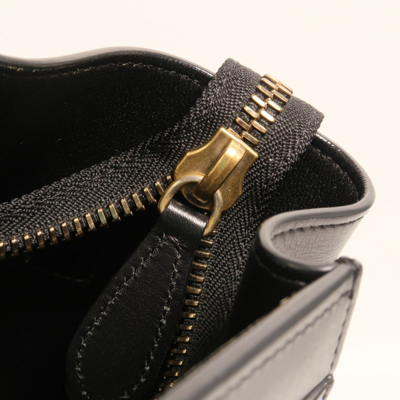 CELINE 牛皮皮革Micro Luggage金扣手挽袋-14
