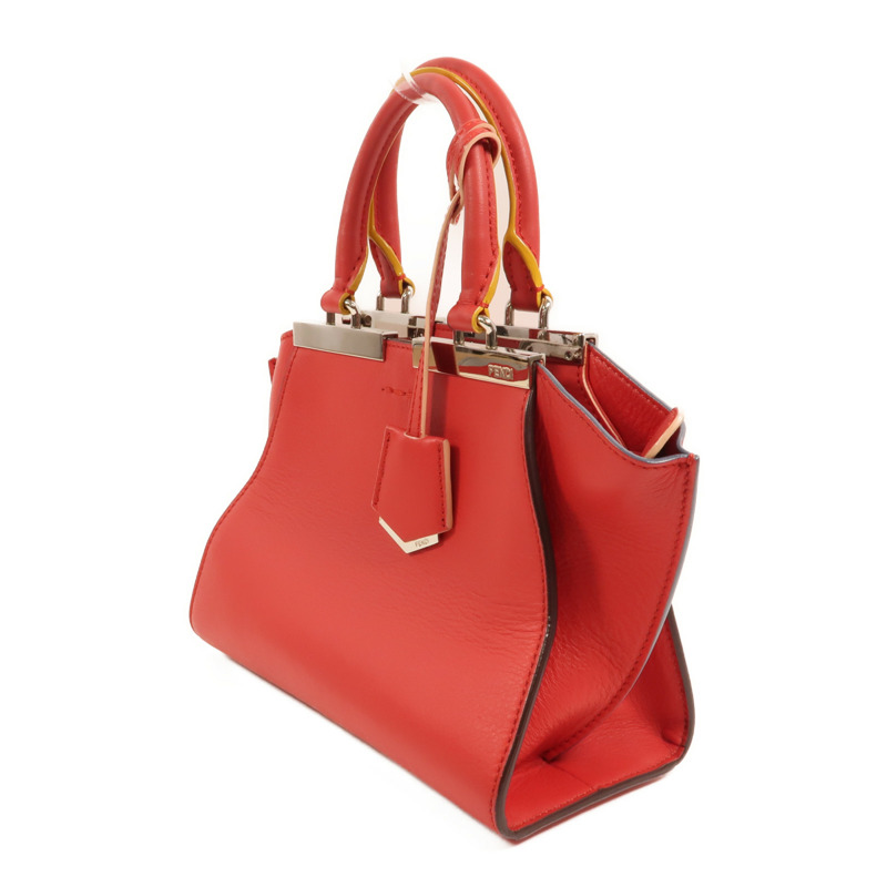 FENDI 牛皮皮革Mini 3 Jours銀扣手挽肩背兩用袋-2