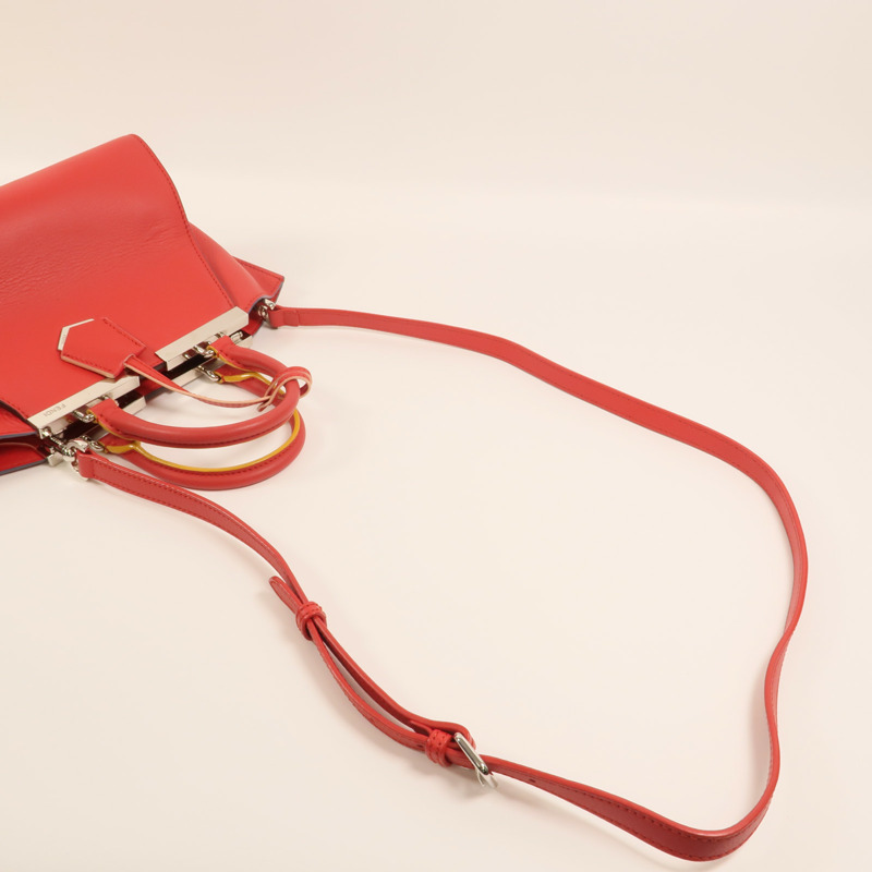 FENDI 牛皮皮革Mini 3 Jours銀扣手挽肩背兩用袋-5