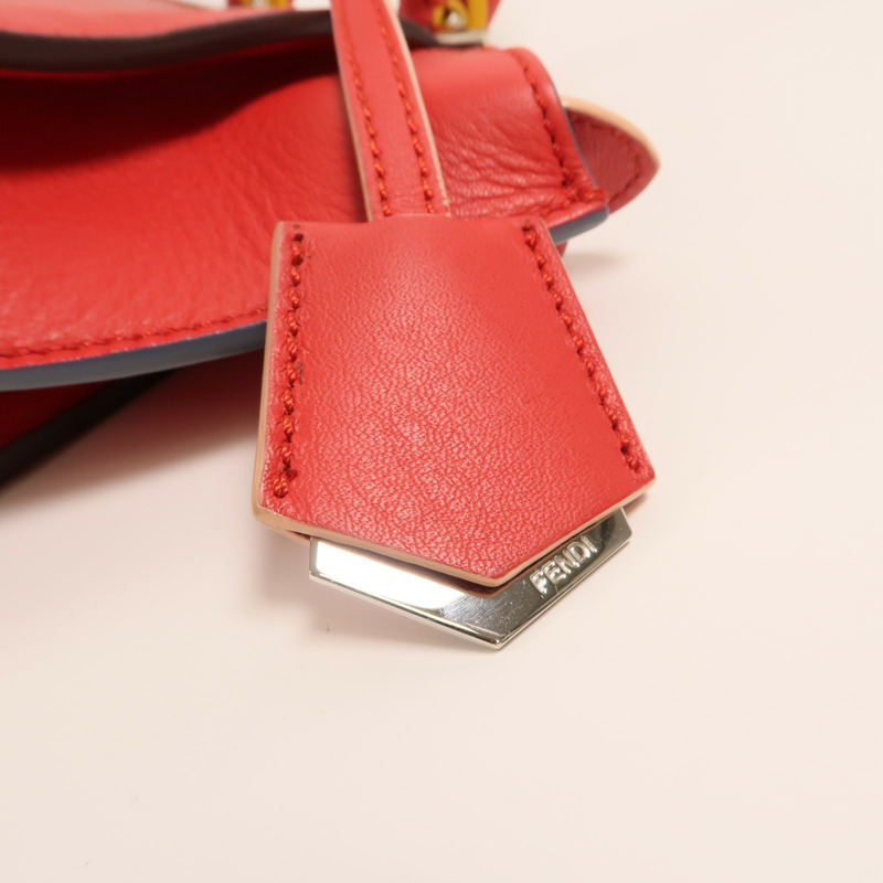 FENDI 牛皮皮革Mini 3 Jours銀扣手挽肩背兩用袋-10