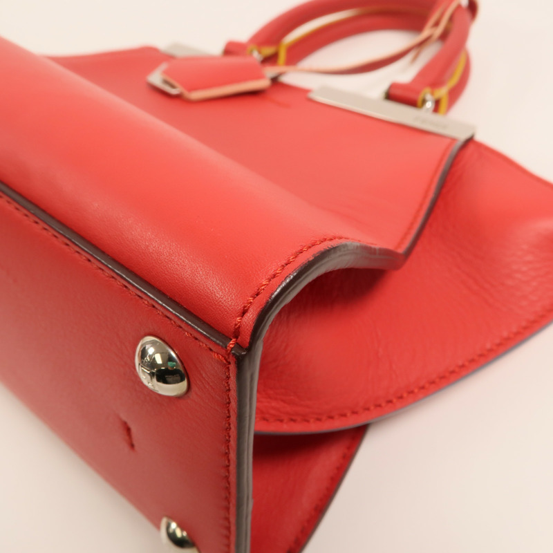 FENDI 牛皮皮革Mini 3 Jours銀扣手挽肩背兩用袋-13