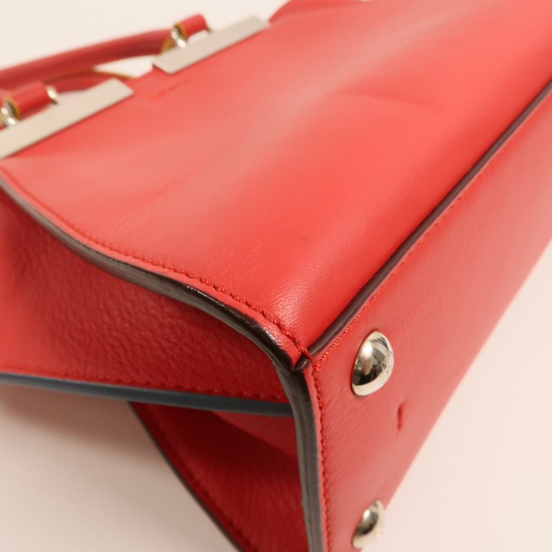 FENDI 牛皮皮革Mini 3 Jours銀扣手挽肩背兩用袋-16