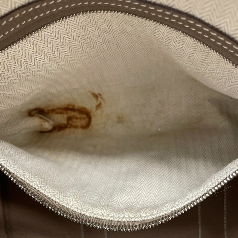 HERMES 愛馬仕 GARDEN PARTY 30 托特包 皮革 大象灰 銀釦-14