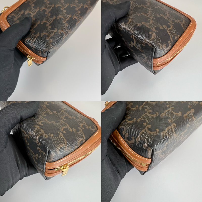 CELINE 老花貝殼包-7