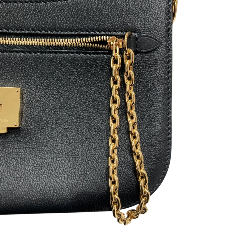 LOUIS VUITTON 路易威登 M53382 VERY MESSENGER 側背包 皮革 老花 黑色-21