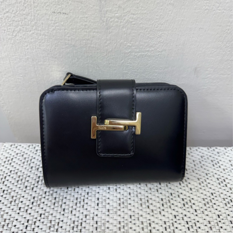 Tod’s黑皮革短夾-5
