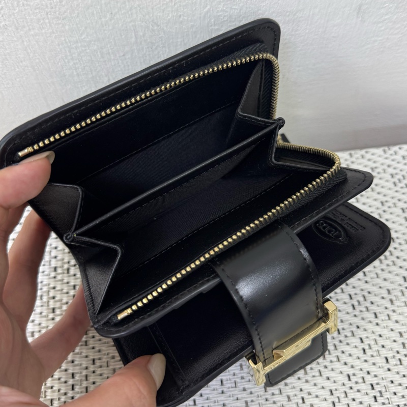 Tod’s黑皮革短夾-10