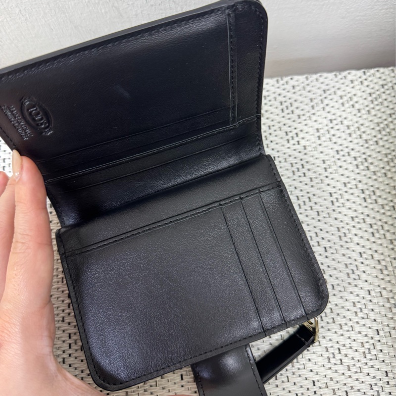 Tod’s黑皮革短夾-12