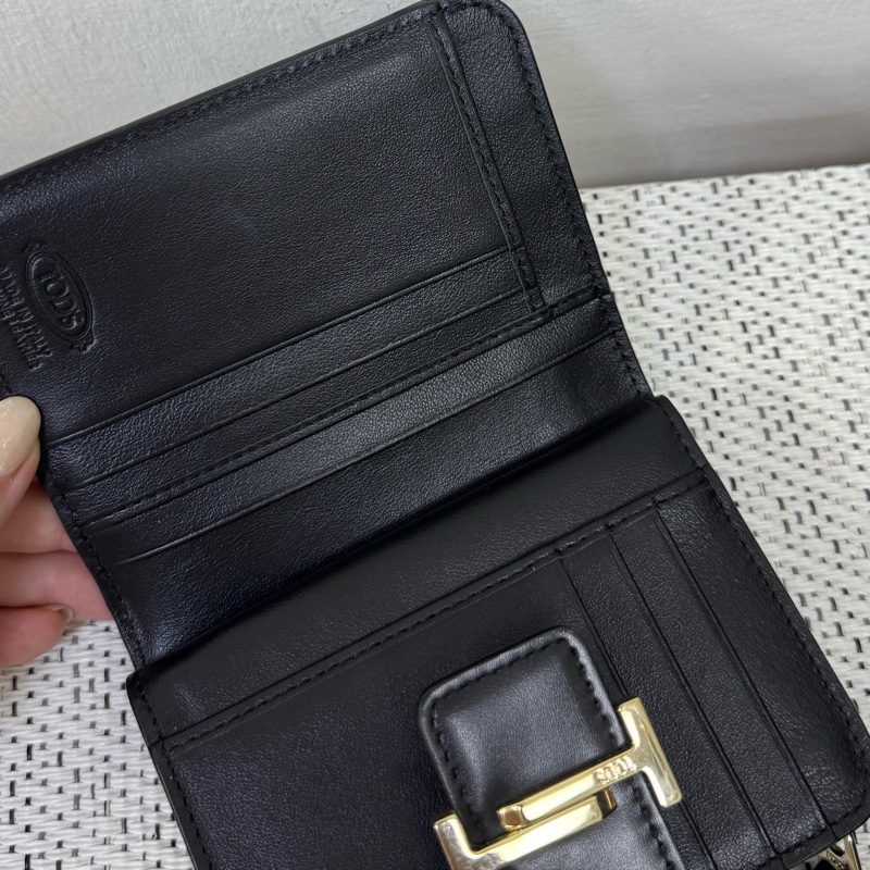 Tod’s黑皮革短夾-13