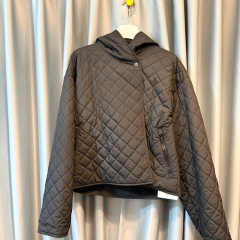 Hermes菱格紋短款棉服