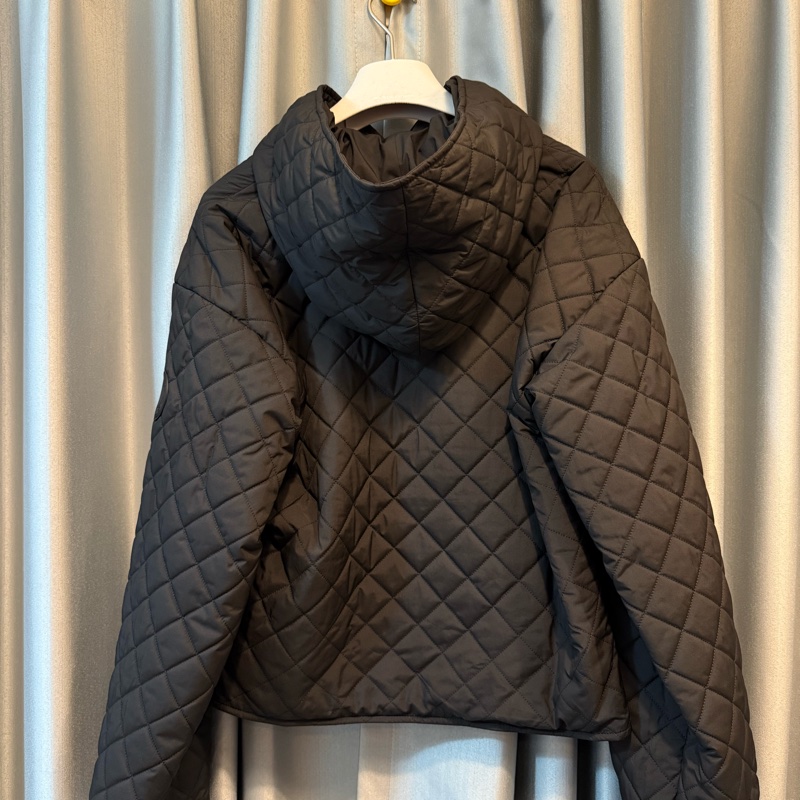 Hermes菱格紋短款棉服-1