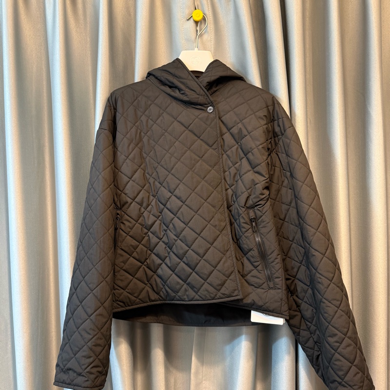 Hermes菱格紋短款棉服-3