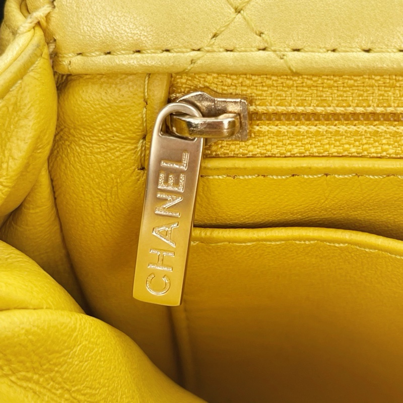 「JL精品代購」香奈兒珠光金色羊皮彩色琉璃扣雙鏈合併款單肩翻蓋包-28