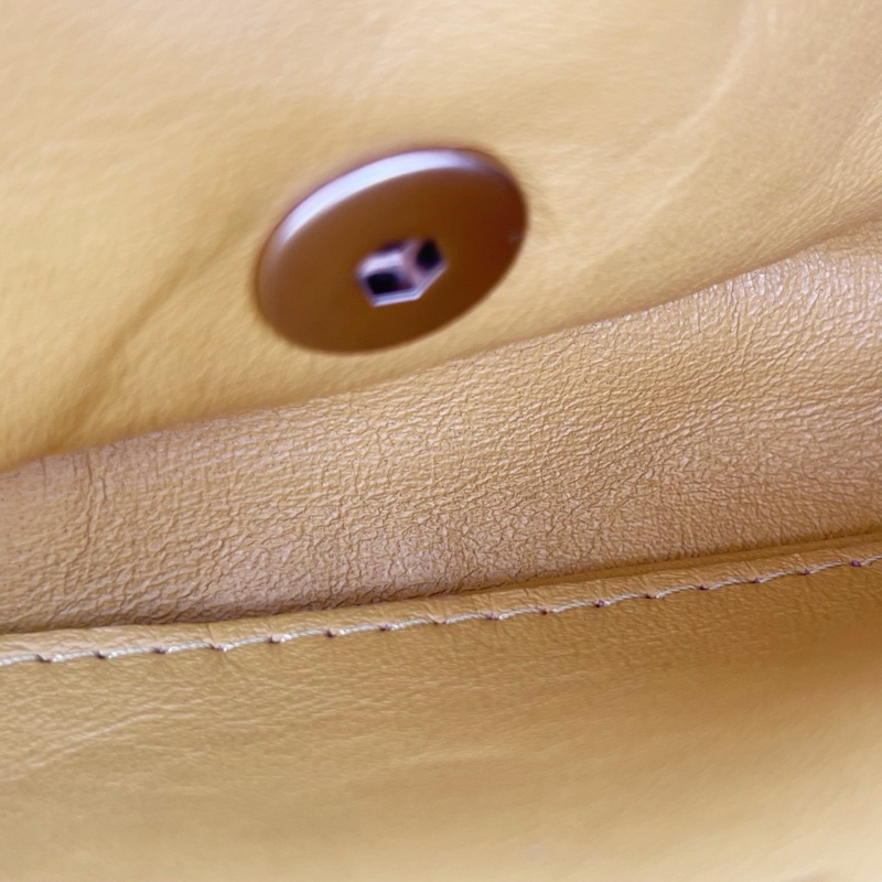 「JL精品代購」香奈兒珠光金色羊皮彩色琉璃扣雙鏈合併款單肩翻蓋包-31