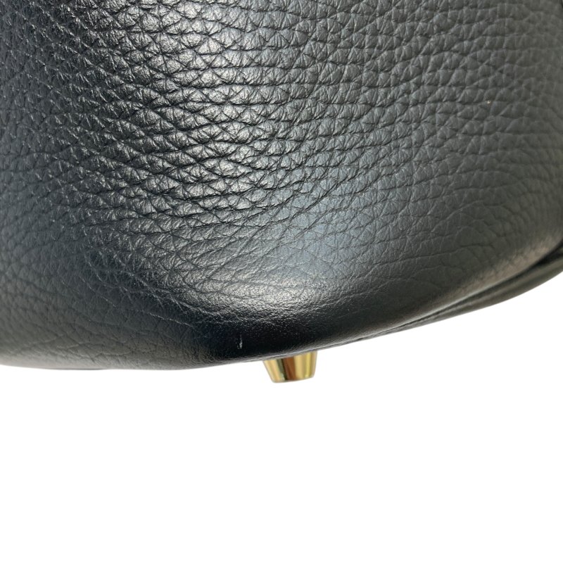 HERMES 愛馬仕 PICOTIN 22 牛皮 黑色 金釦-7