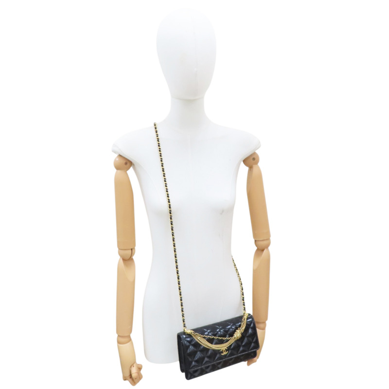 黑色 菱格紋 牛皮 WOC 肩背包【CHANEL 香奈兒】 AP4030B-7