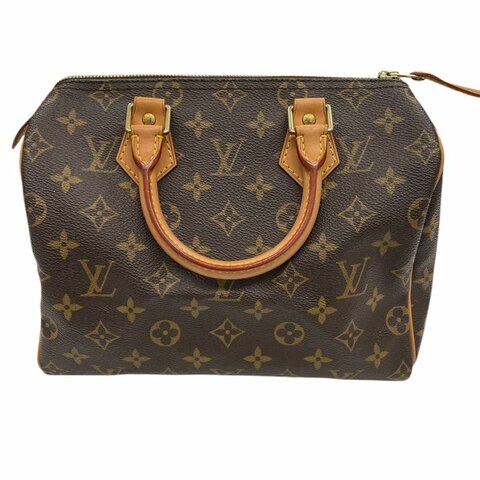LOUIS VUITTON 路易威登 M415286 SPEEDY 25 波士頓包 PVC帆布 老花 金釦
