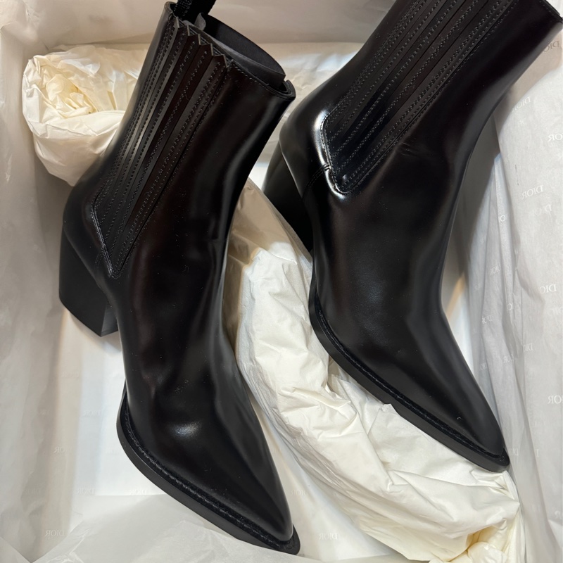 Dior 牛皮尖頭靴-1