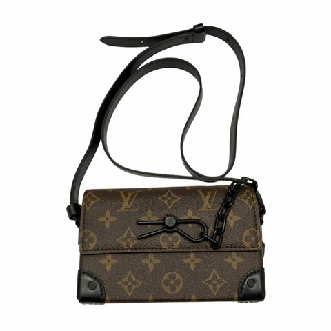 LOUIS VUITTON 路易威登 M83613 MONOGRAM MACASSAR STEAMER 側背包 PVC帆布 老花 棕色
