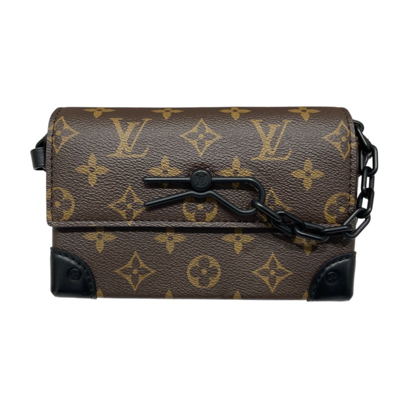 LOUIS VUITTON 路易威登 M83613 MONOGRAM MACASSAR STEAMER 側背包 PVC帆布 老花 棕色-1