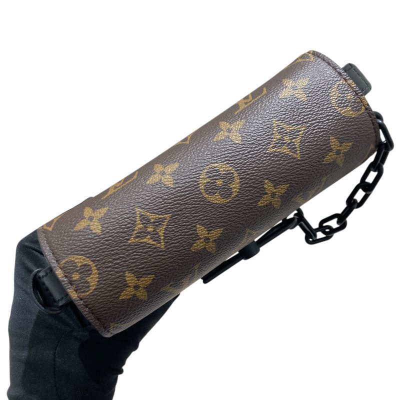LOUIS VUITTON 路易威登 M83613 MONOGRAM MACASSAR STEAMER 側背包 PVC帆布 老花 棕色-6