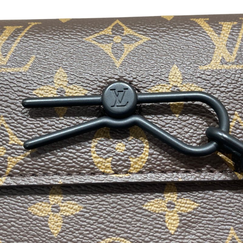 LOUIS VUITTON 路易威登 M83613 MONOGRAM MACASSAR STEAMER 側背包 PVC帆布 老花 棕色-16