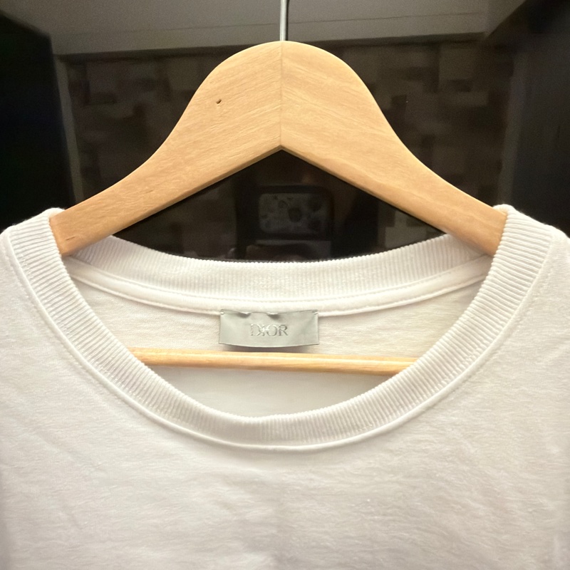 Dior 刺繡白色短袖-2