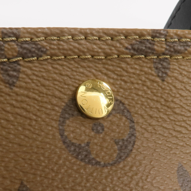 LOUIS VUITTON Monogram Reverse Atlantis BB金扣手挽肩背兩用袋-9