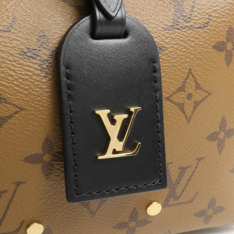 LOUIS VUITTON Monogram Reverse Atlantis BB金扣手挽肩背兩用袋-10
